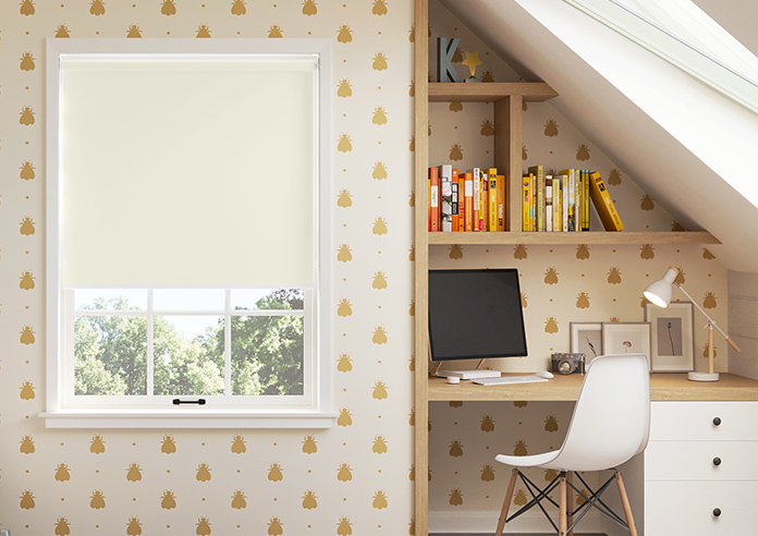 Levant (FR Blackout), Cream - Twist&Fit Roller Blind - Image 3